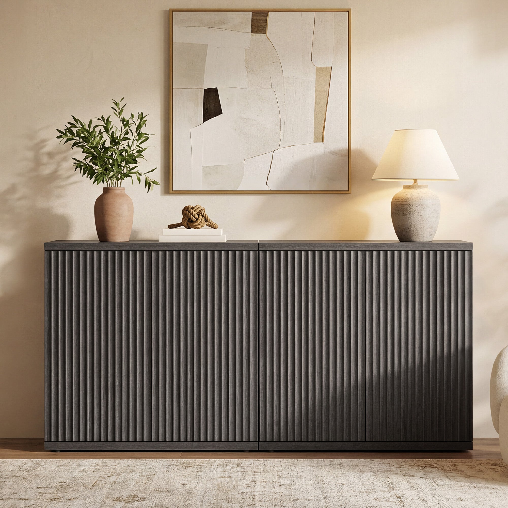 🚨 CLEARANCE SALE — Storage Cabinet Quilvea : grand rangement moderne avec porte pour salle à manger, qualité haut de gamme ✨