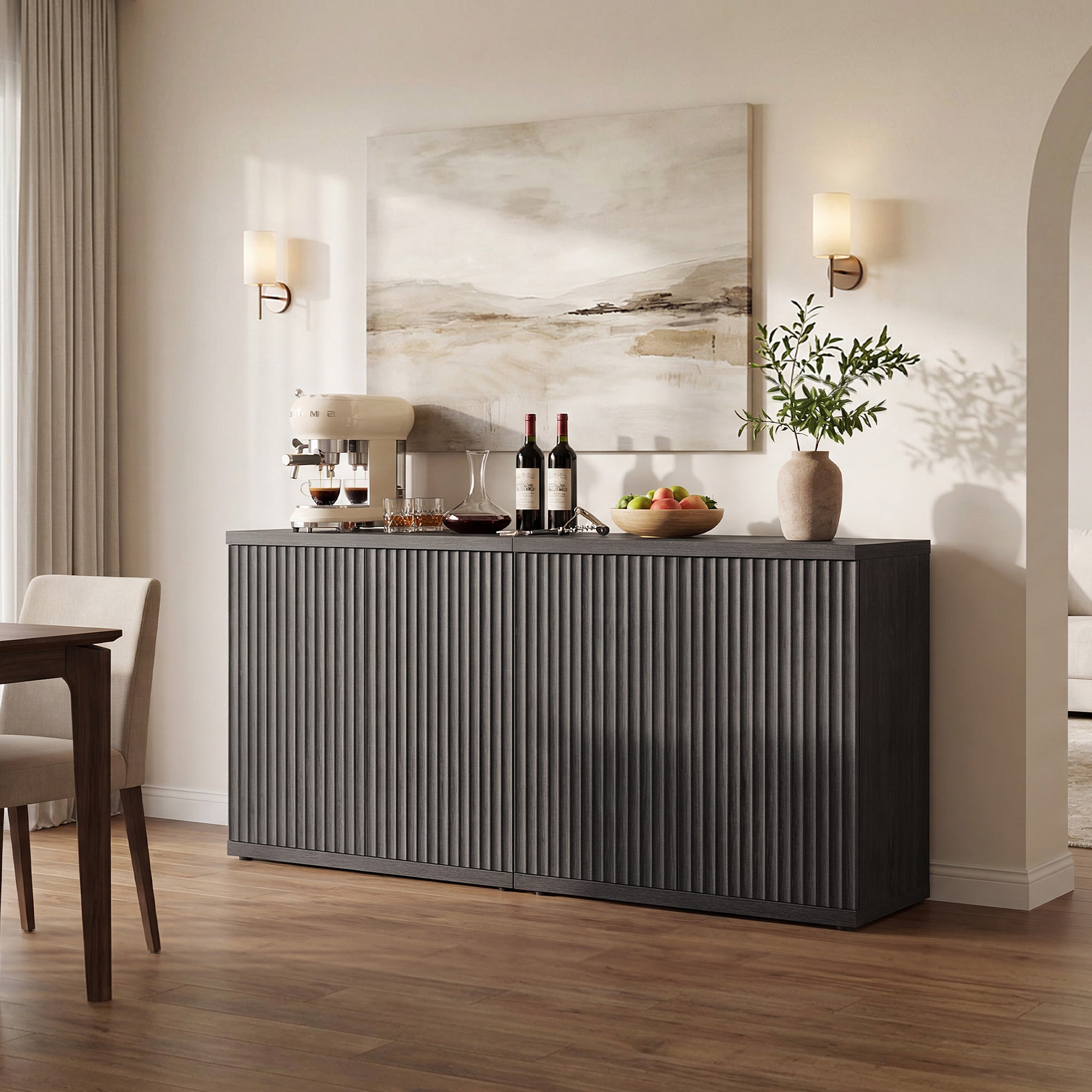 🚨 CLEARANCE SALE — Storage Cabinet Quilvea : grand rangement moderne avec porte pour salle à manger, qualité haut de gamme ✨