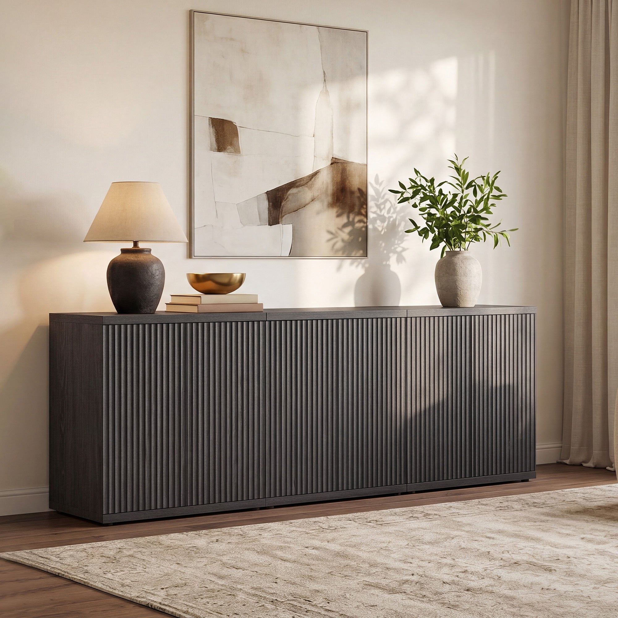 🚨 CLEARANCE SALE — Storage Cabinet Quilvea : grand rangement moderne avec porte pour salle à manger, qualité haut de gamme ✨