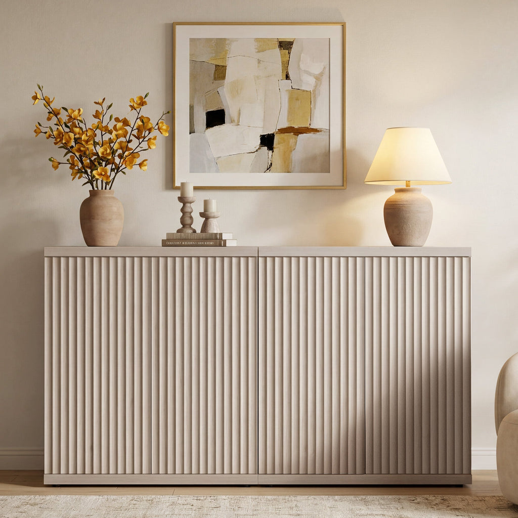 🚨 CLEARANCE SALE — Storage Cabinet Quilvea : grand rangement moderne avec porte pour salle à manger, qualité haut de gamme ✨