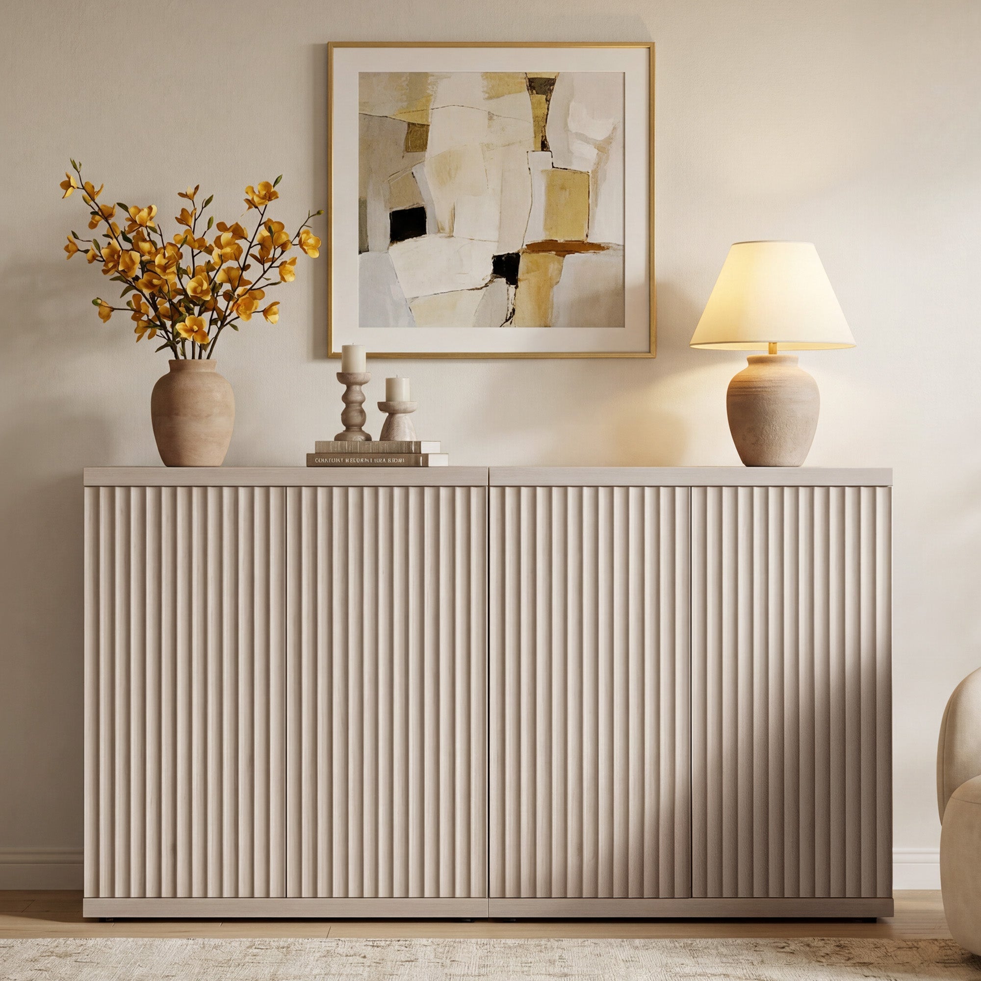 🚨 CLEARANCE SALE — Storage Cabinet Quilvea : grand rangement moderne avec porte pour salle à manger, qualité haut de gamme ✨