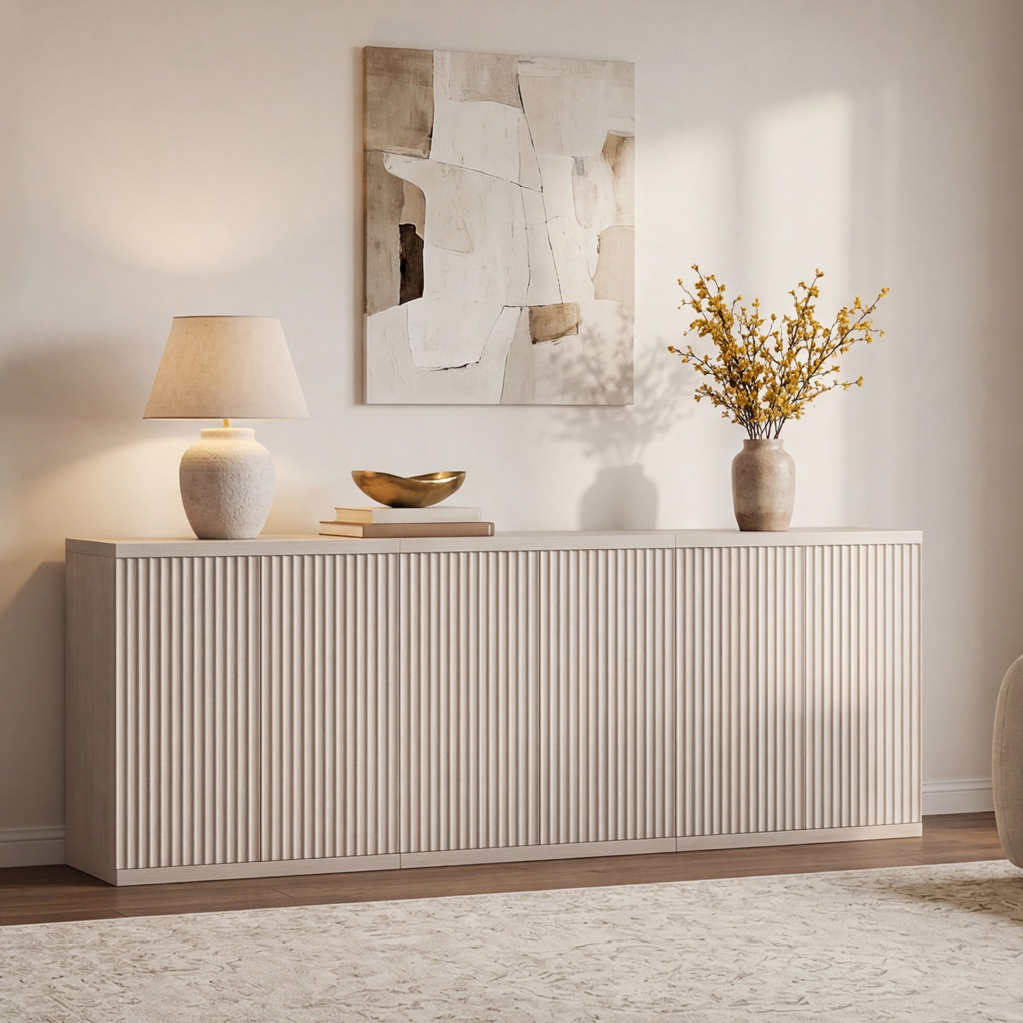 🚨 CLEARANCE SALE — Storage Cabinet Quilvea : grand rangement moderne avec porte pour salle à manger, qualité haut de gamme ✨