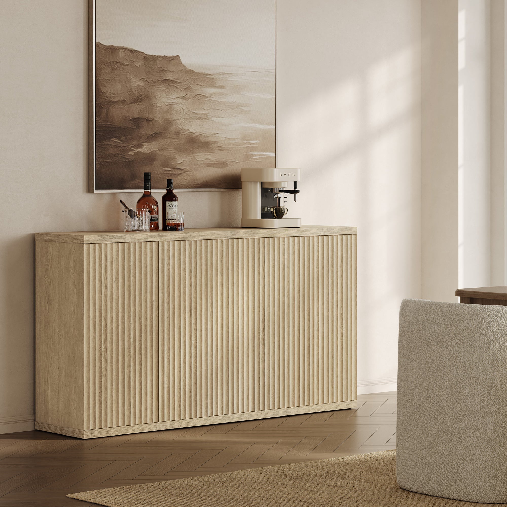 🚨 CLEARANCE SALE — Storage Cabinet Quilvea : grand rangement moderne avec porte pour salle à manger, qualité haut de gamme ✨