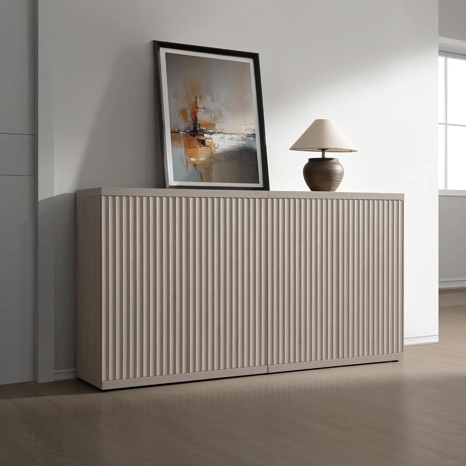 🚨 CLEARANCE SALE — Storage Cabinet Quilvea : grand rangement moderne avec porte pour salle à manger, qualité haut de gamme ✨