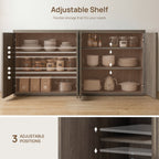 🚨 CLEARANCE SALE — Storage Cabinet Quilvea : grand rangement moderne avec porte pour salle à manger, qualité haut de gamme ✨