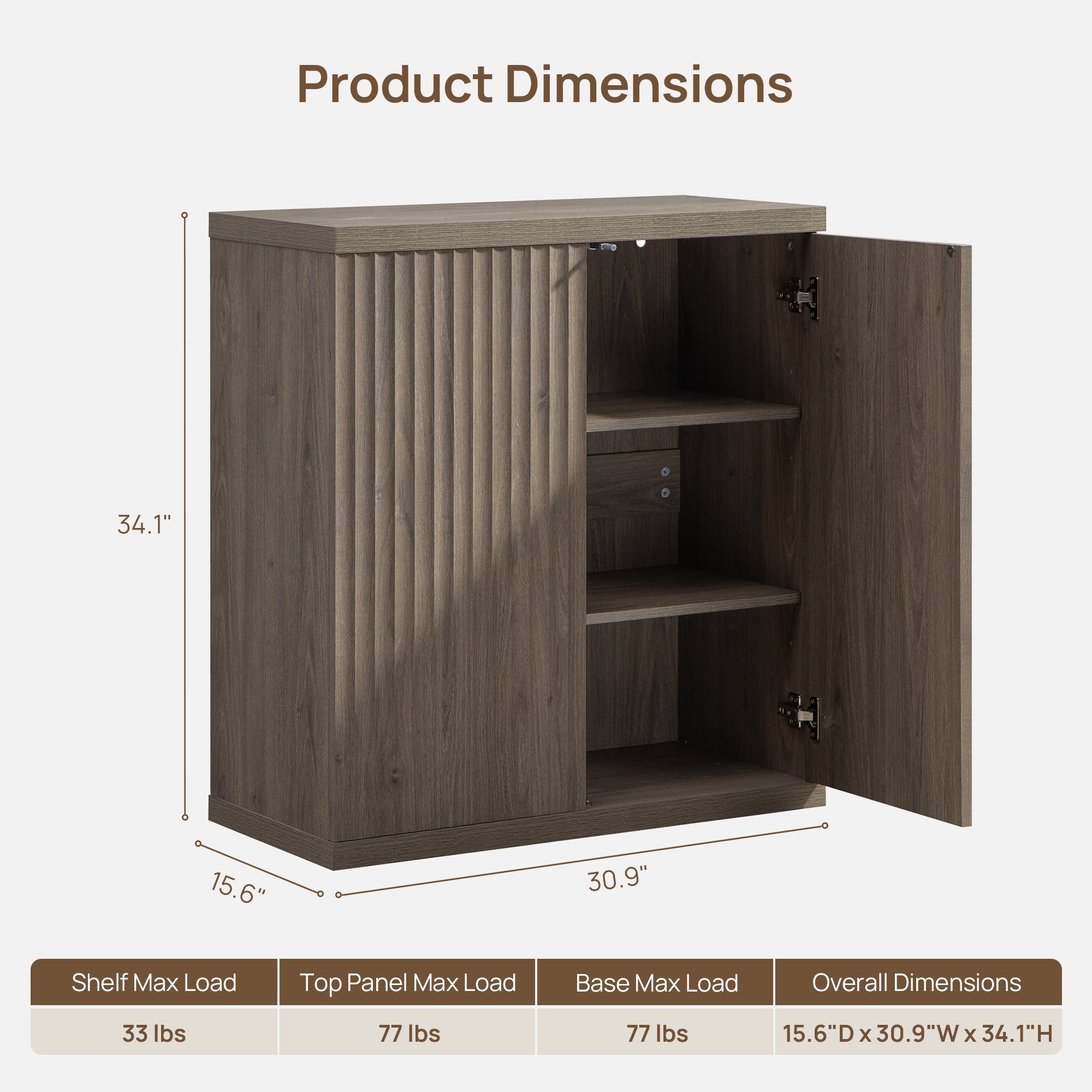 🚨 CLEARANCE SALE — Storage Cabinet Quilvea : grand rangement moderne avec porte pour salle à manger, qualité haut de gamme ✨
