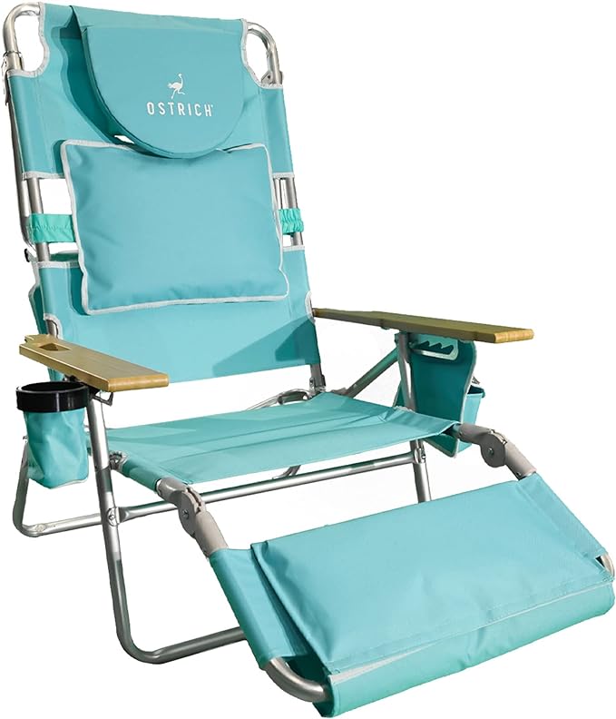 The Ostrich Deluxe 3‑in‑1 Beach Chair 🌴🛋️ Comfort, Freedom & Relaxation