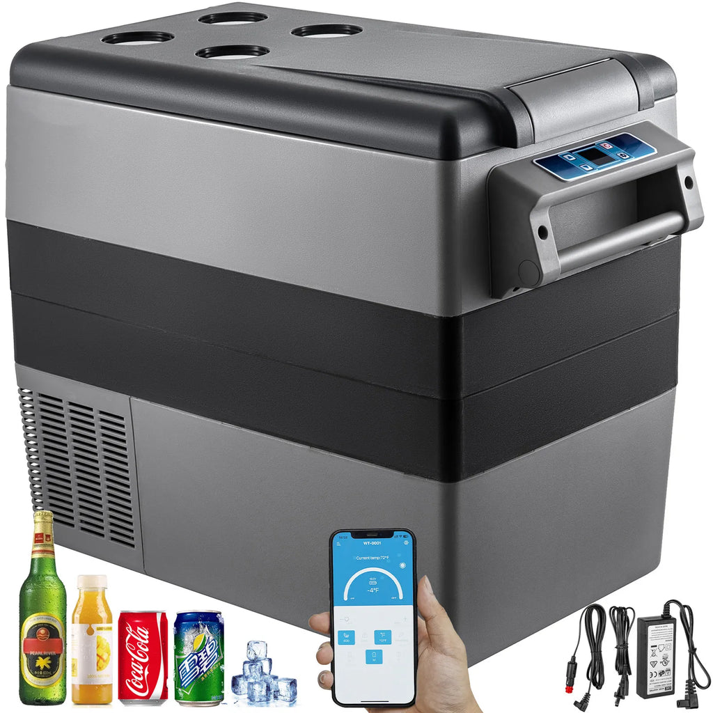 VEVOR Mini Portable Car Fridge, 55L Car Cooler