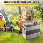 VEVOR Mini Portable Car Fridge, 55L Car Cooler