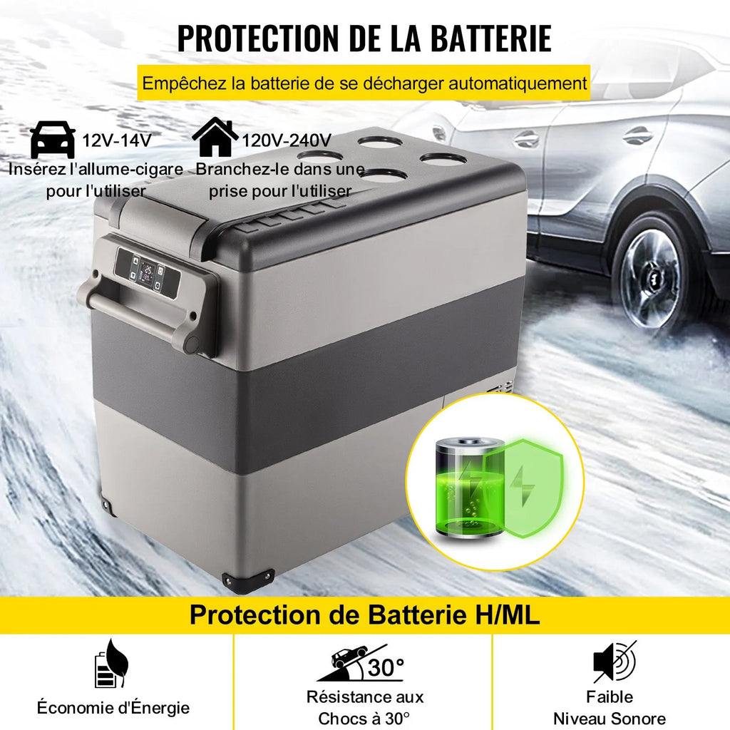 VEVOR Mini Portable Car Fridge, 55L Car Cooler
