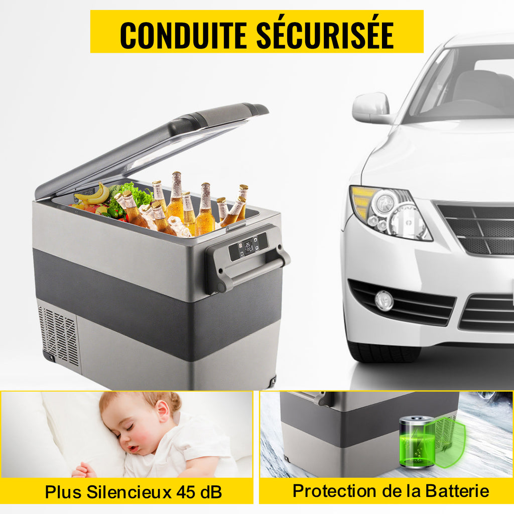 VEVOR Mini Portable Car Fridge, 55L Car Cooler
